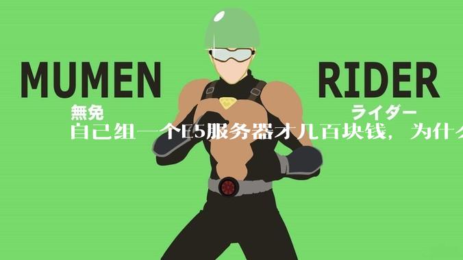 自己组一个E5服务器才几百块钱，为什么去阿里云租这么贵?