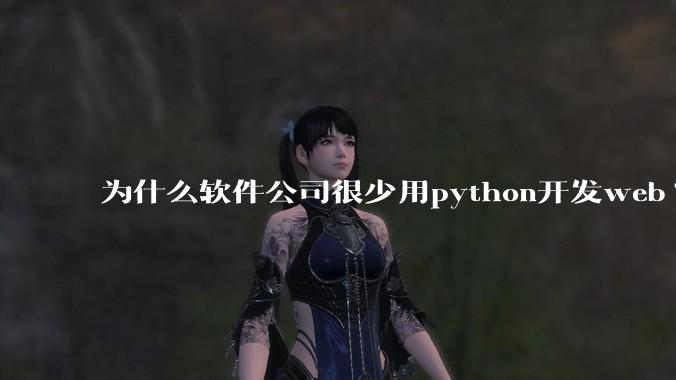 为什么软件公司很少用python开发web?