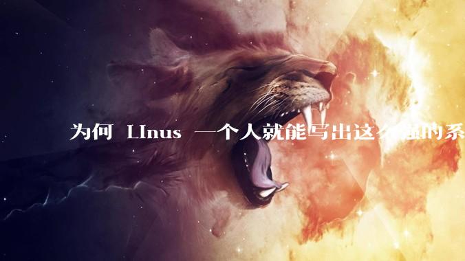 为何 Linus 一个人就能写出这么强的系统，中国却做不出来？